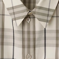 Cropped Check Cotton Shirt - Women | Burberry® Official
