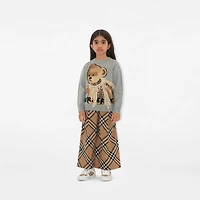 Check Cotton Trousers in Sand | Burberry® Official