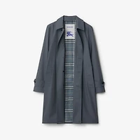 Long Gabardine Car Coat in Magnet - Men, Cotton | Burberry® Official