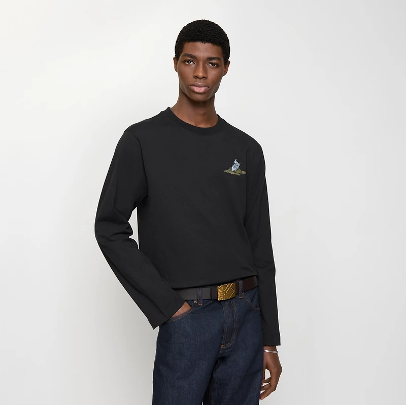 Reversible Engraved Check Belt in Peat brown/sand beige - Men | Burberry® Official