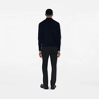 Quilted Nylon and Wool Jacket in Navy - Men | Burberry® Official