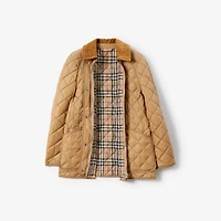 Quilted Nylon Barn Jacket in Archive beige - Women | Burberry® Official