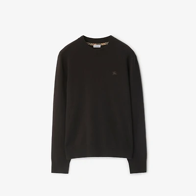 Cashmere Blend Sweater in Scorched brown - Men | Burberry® Official
