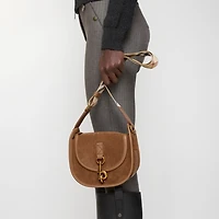 Mini B Clip Messenger Bag in Hazel brown - Women | Burberry® Official