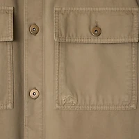 Cotton Overshirt in Quill - Men | Burberry® Official