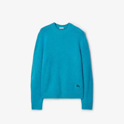 Cashmere Sweater in Atom blue - Men | Burberry® Official