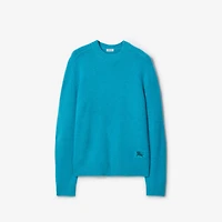 Cashmere Sweater in Atom blue - Men | Burberry® Official