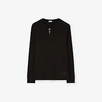 Long-sleeve Cotton top in Black - Men | Burberry® Official
