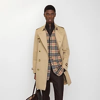 Check Wool Cashmere Warmer in Archive beige - Men | Burberry® Official