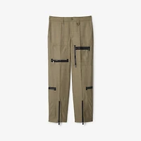 Check Wool Trousers in Loch/bliss - Men | Burberry® Official
