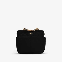 Check Trim Quilted Nylon Baby Changing Bag in Black - Children | Burberry® Official