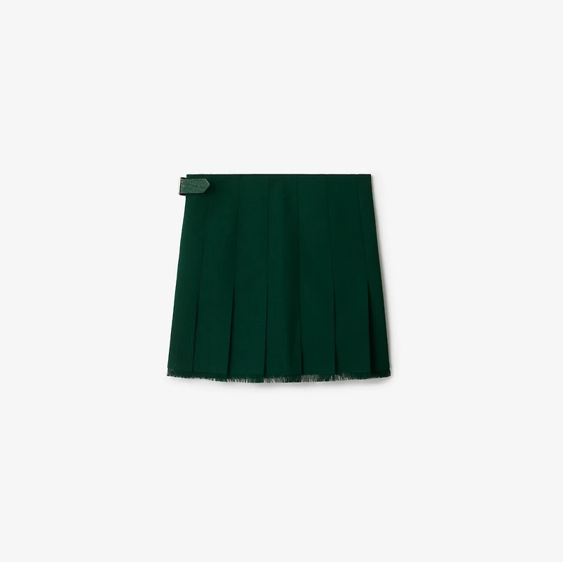 Wool Kilt in Ivy - Women | Burberry® Official