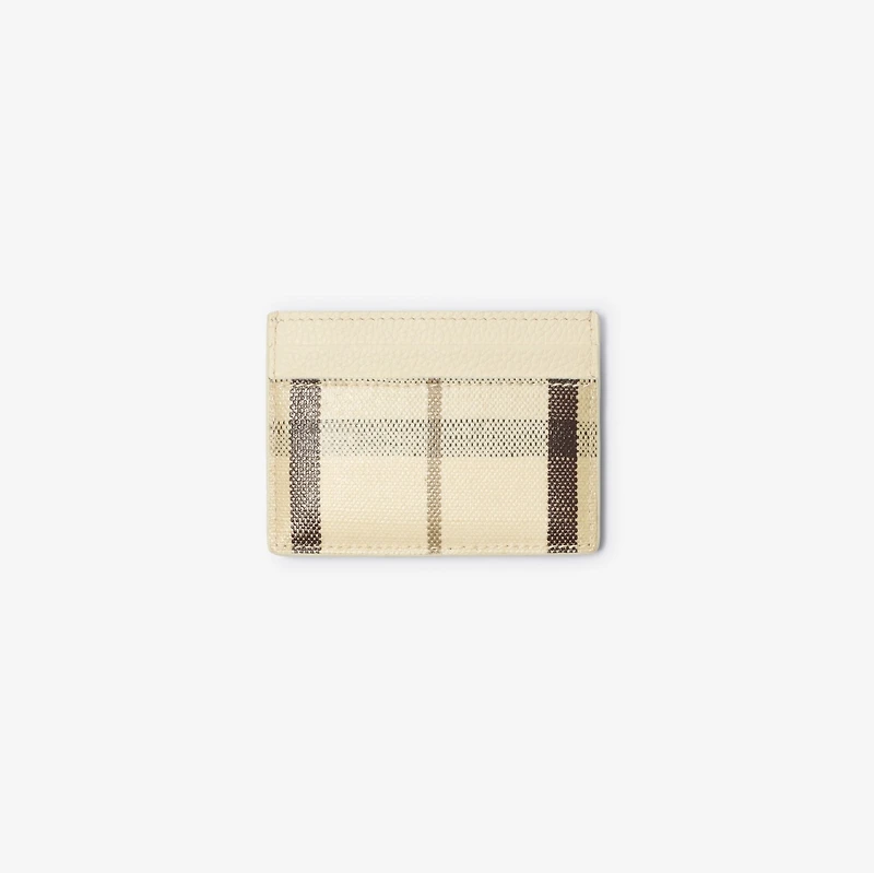 Highlands Card Case in Light beige - Women | Burberry® Official