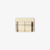 Highlands Card Case in Light beige - Women | Burberry® Official