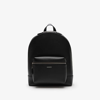 Leather Backpack in Black - Men | Burberry® Official