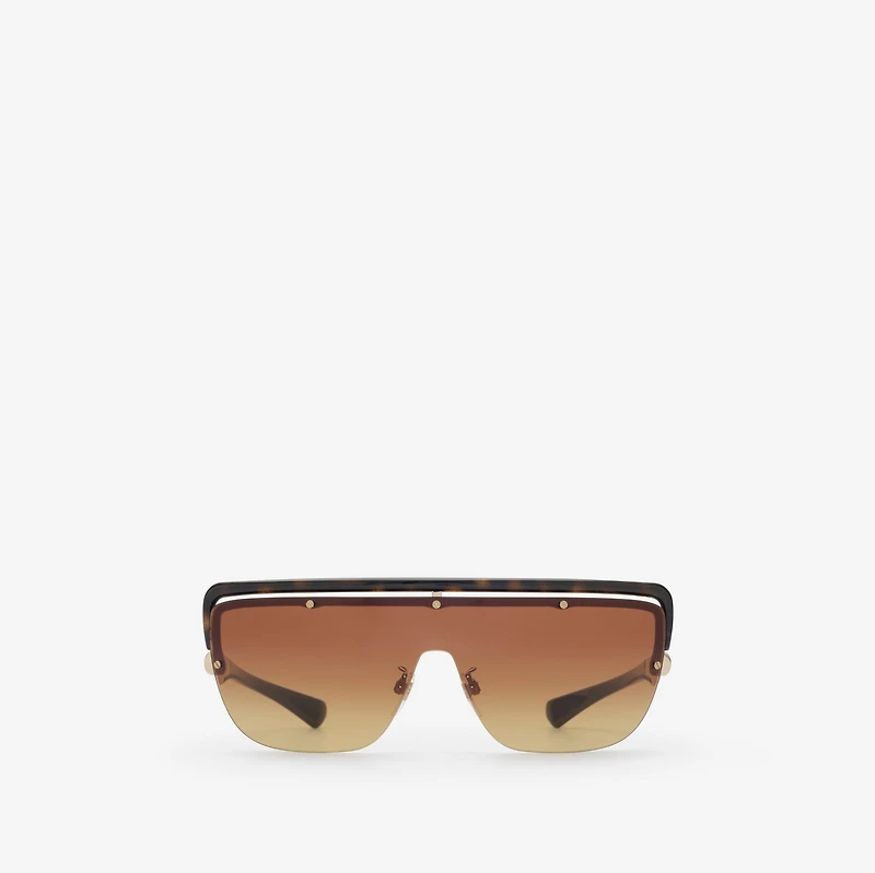 Mask Square Sunglasses in Dark havana | Burberry® Official