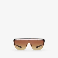Mask Square Sunglasses in Dark havana | Burberry® Official