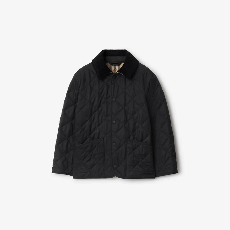 Quilted Barn Jacket in Black | Burberry® Official