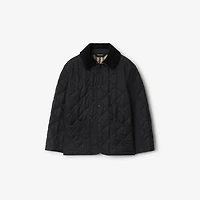 Quilted Barn Jacket in Black | Burberry® Official