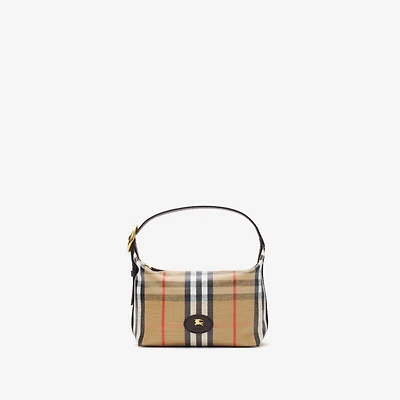 Mini Highlands Duffle Bag​ in Sand beige - Women | Burberry® Official