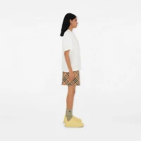Check Shorts in Sand - Women