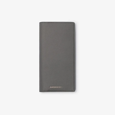 Logo Continental Wallet in Anthracite grey - Men | Burberry® Official