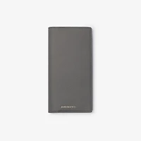 Logo Continental Wallet in Anthracite grey - Men | Burberry® Official