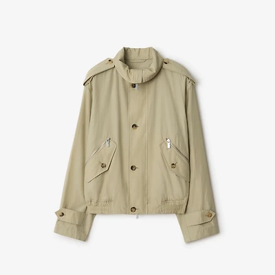Cotton Nylon Jacket in Hunter beige - Men | Burberry® Official
