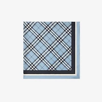 Check Silk Scarf in Bank | Burberry® Official