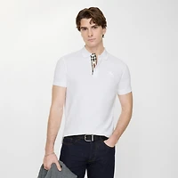 Cotton Polo Shirt in White - Men | Burberry® Official