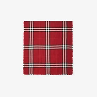 Reversible Check Wool Silk Scarf in Oxblood red/post red | Burberry® Official