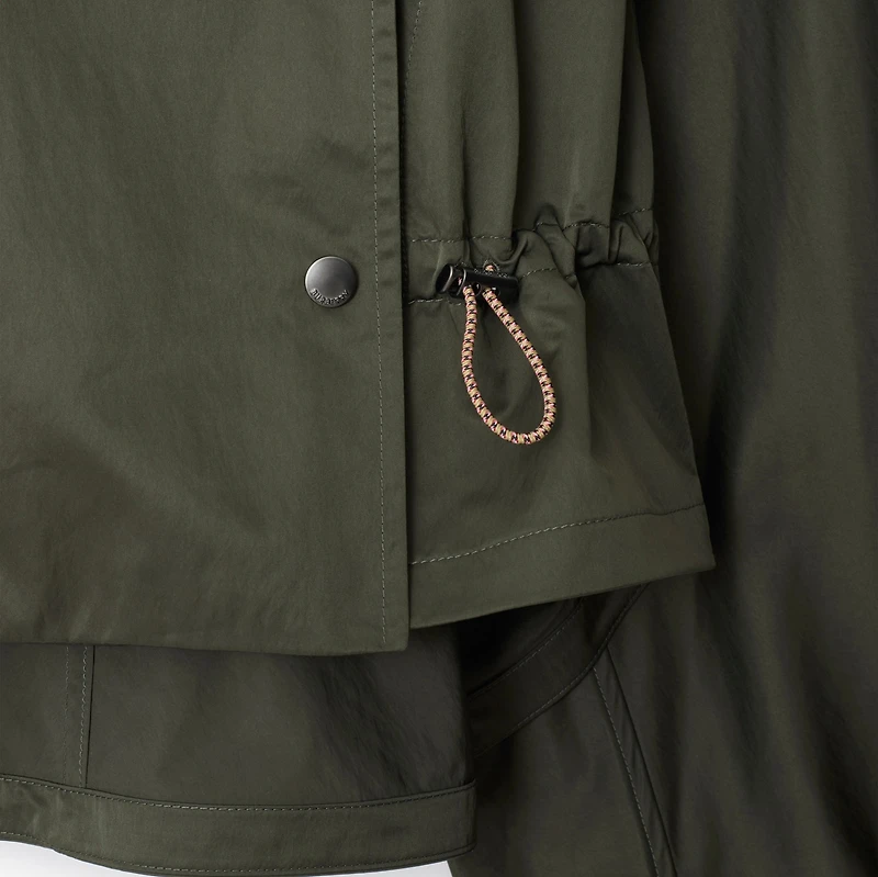 Satin Hooded Trench Jacket in Shale - Women | Burberry® Official