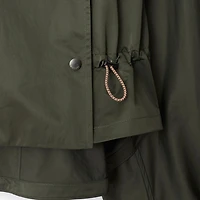 Satin Hooded Trench Jacket in Shale - Women | Burberry® Official