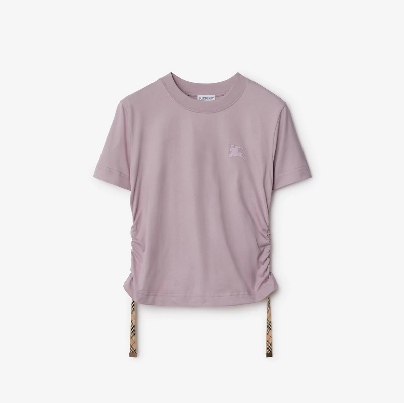 Festival Cotton T-shirt in Wisteria - Women | Burberry® Official