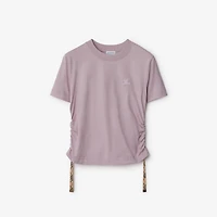 Festival Cotton T-shirt in Wisteria - Women | Burberry® Official