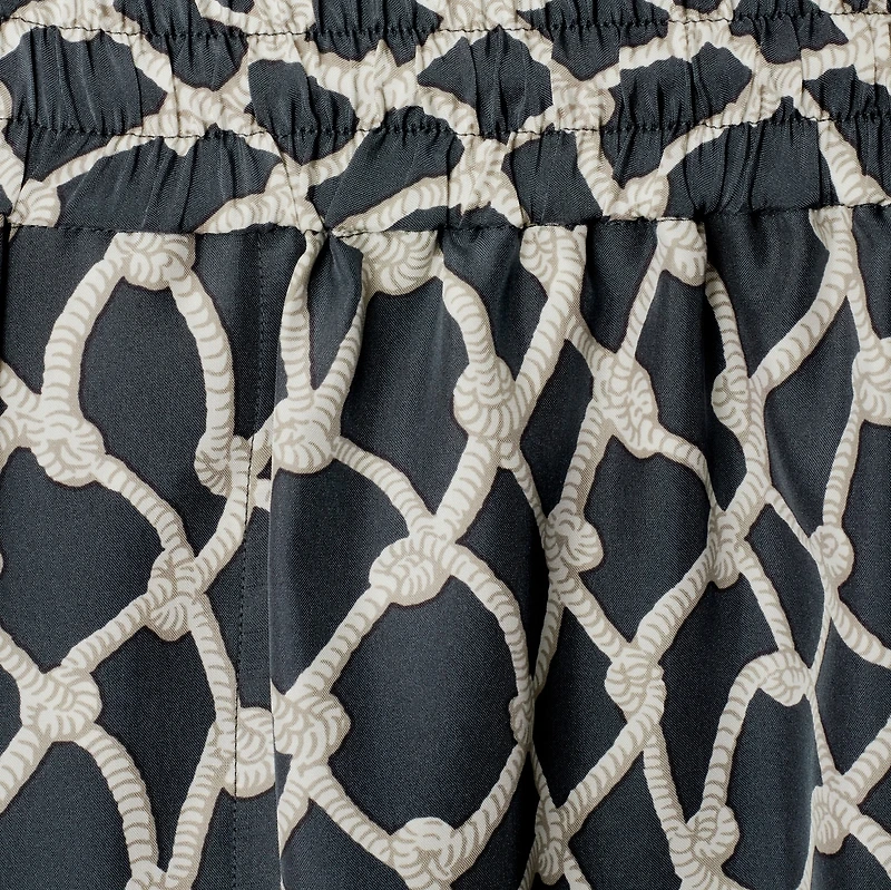 Knot Silk Shorts in Magnet - Men | Burberry® Official