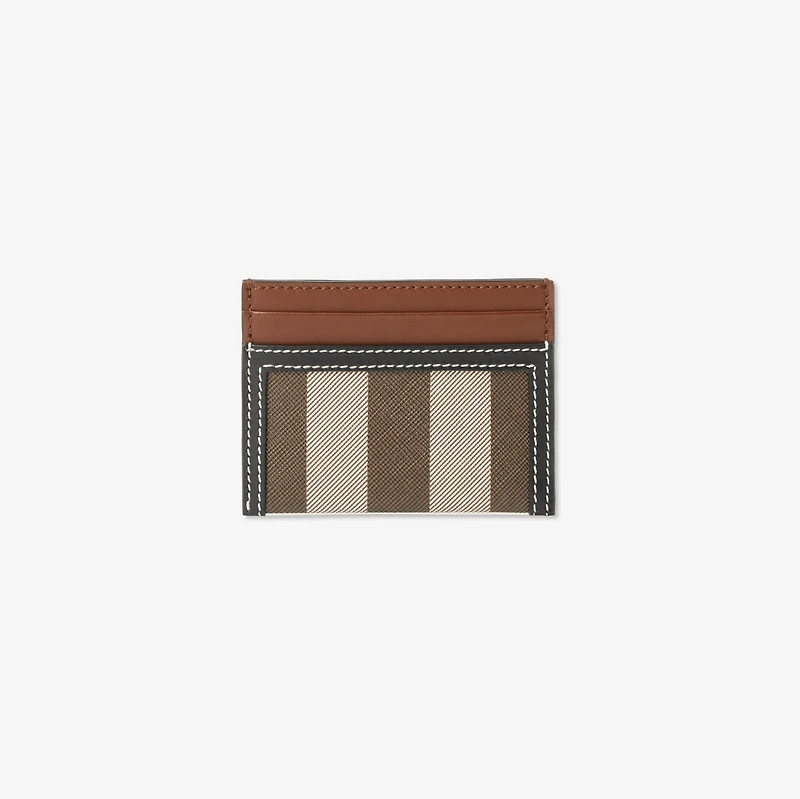 Check Card Case in Dark birch brown - Women | Burberry® Official