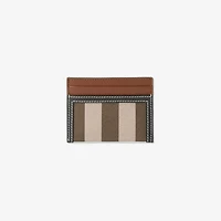 Check Card Case in Dark birch brown - Women | Burberry® Official