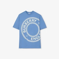 Logo Graphic Cotton T-shirt in Periwinkle blue - Men | Burberry® Official
