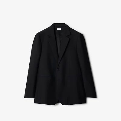 Wool Tailored Jacket in Black - Men | Burberry® Official