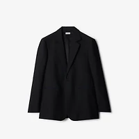 Wool Tailored Jacket in Black - Men | Burberry® Official