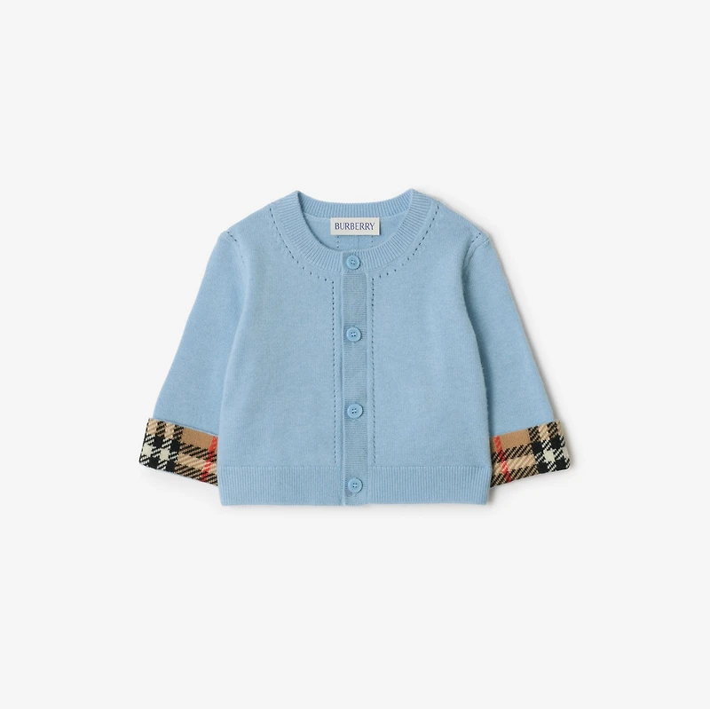 Cashmere Two-piece Baby Gift Set in Ice blue - Children | Burberry® Official