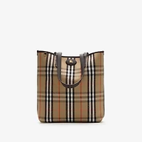 Reversible Bloomsbury North South Tote​ in Sand beige/peat brown - Men | Burberry® Official