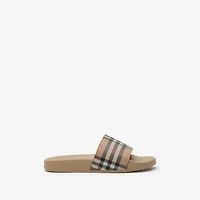 Check Slides in Archive beige - Women | Burberry® Official
