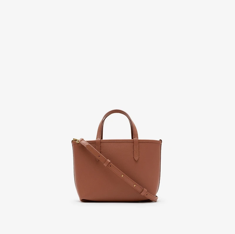 Mini Reversible Bloomsbury Tote​ in Ginger orange/gingerbread brown - Women | Burberry® Official