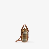 Mini Freya Tote in Archive beige/briar brown - Women | Burberry® Official