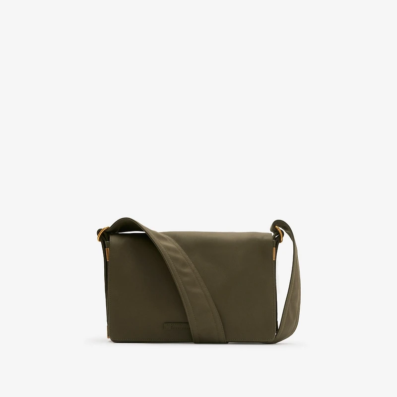 Trench Crossbody Bag in Military - Men, Cotton Gabardine | Burberry® Official