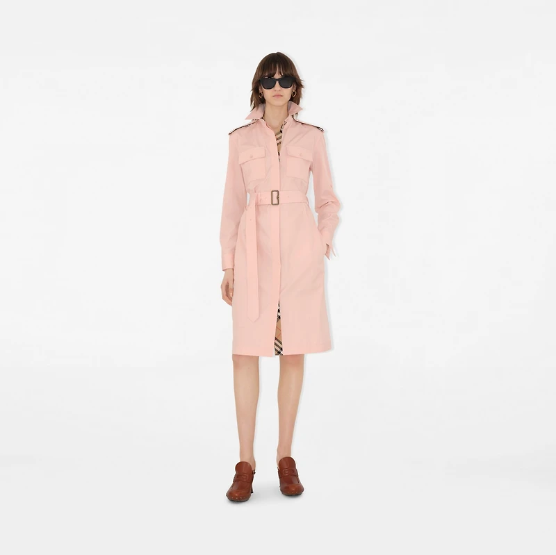 Cotton Poplin Shirt Dress in Flora - Women | Burberry® Official