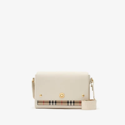 Note Bag in Vintage check/soap beige - Women, Leather | Burberry® Official