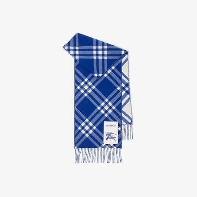 Check Cashmere Scarf in Knight | Burberry® Official